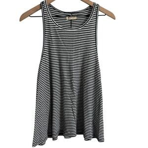 Hollister Black & White Striped Swing Tank Top Size Medium